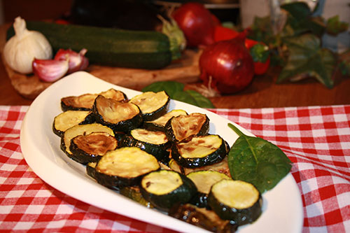 gegrillte Zucchinischeiben