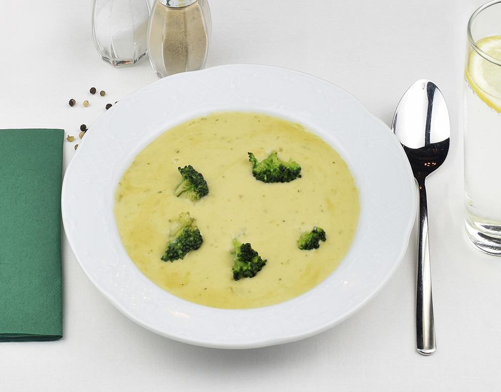 Broccolicremesuppe vegetarisch