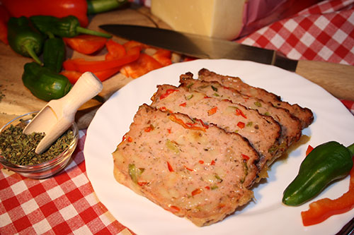 gebackener Pizzaleberkäse